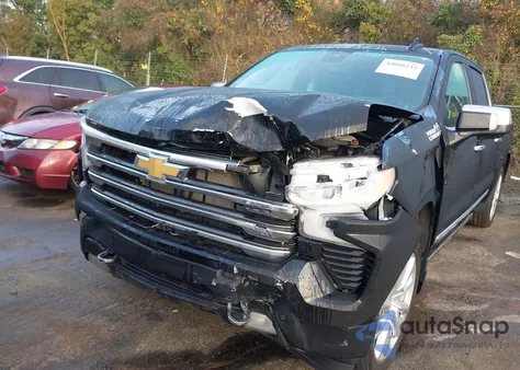 2023 Chevrolet Silverado 1500 4Wd Short Bed High Country z USA, uszkodzony, nr VIN 2GCUDJED1P1107838